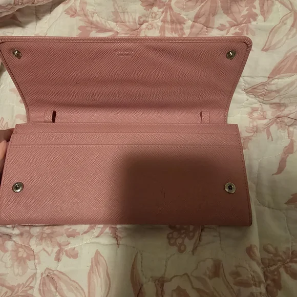 Prada Saffiano Leather Wallet Clutch in Pink - Picture 5 of 8